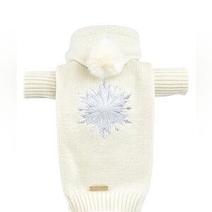 MAX-BONE Disney's Frozen 2 Sequin Snowflake Dog Sweater